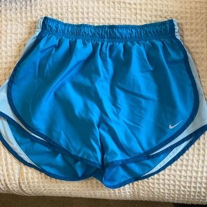 blue nike shorts